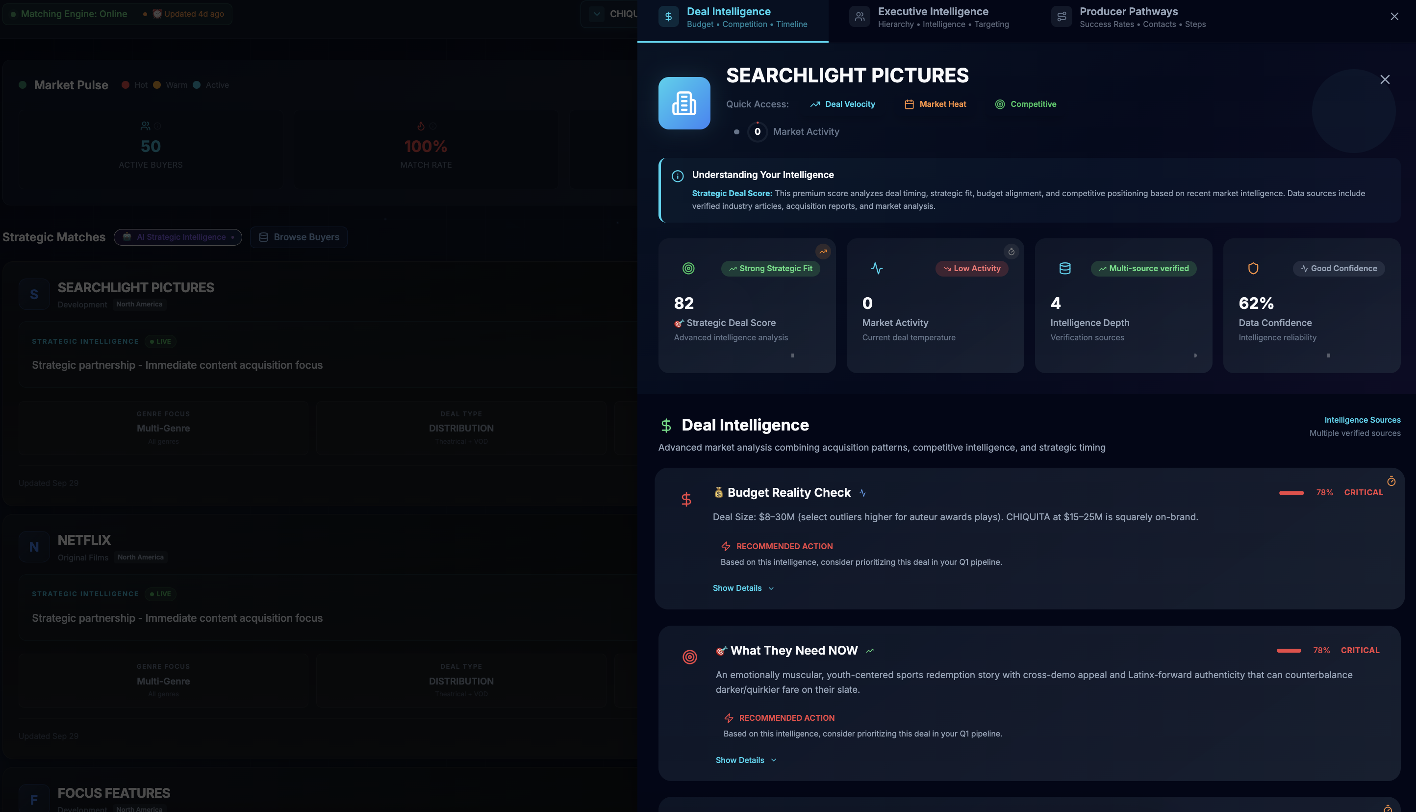 ScriptMatch Deep Buyer Intelligence with Detail Panel